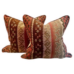 Vintage Native American Weave Pillows, Circa 1960s