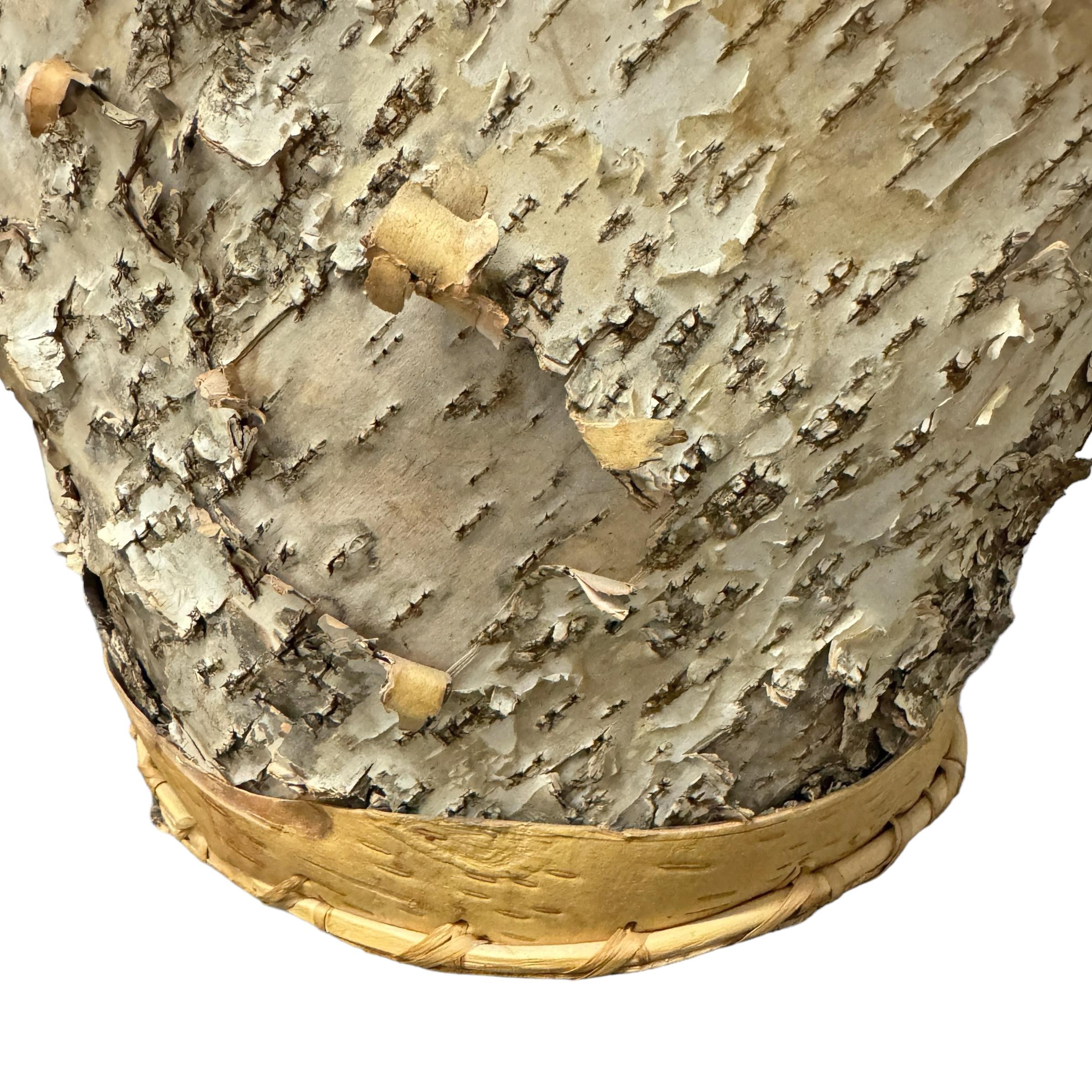 Betulla Cestino di bacche di corteccia di betulla Chippewa d'epoca in vendita