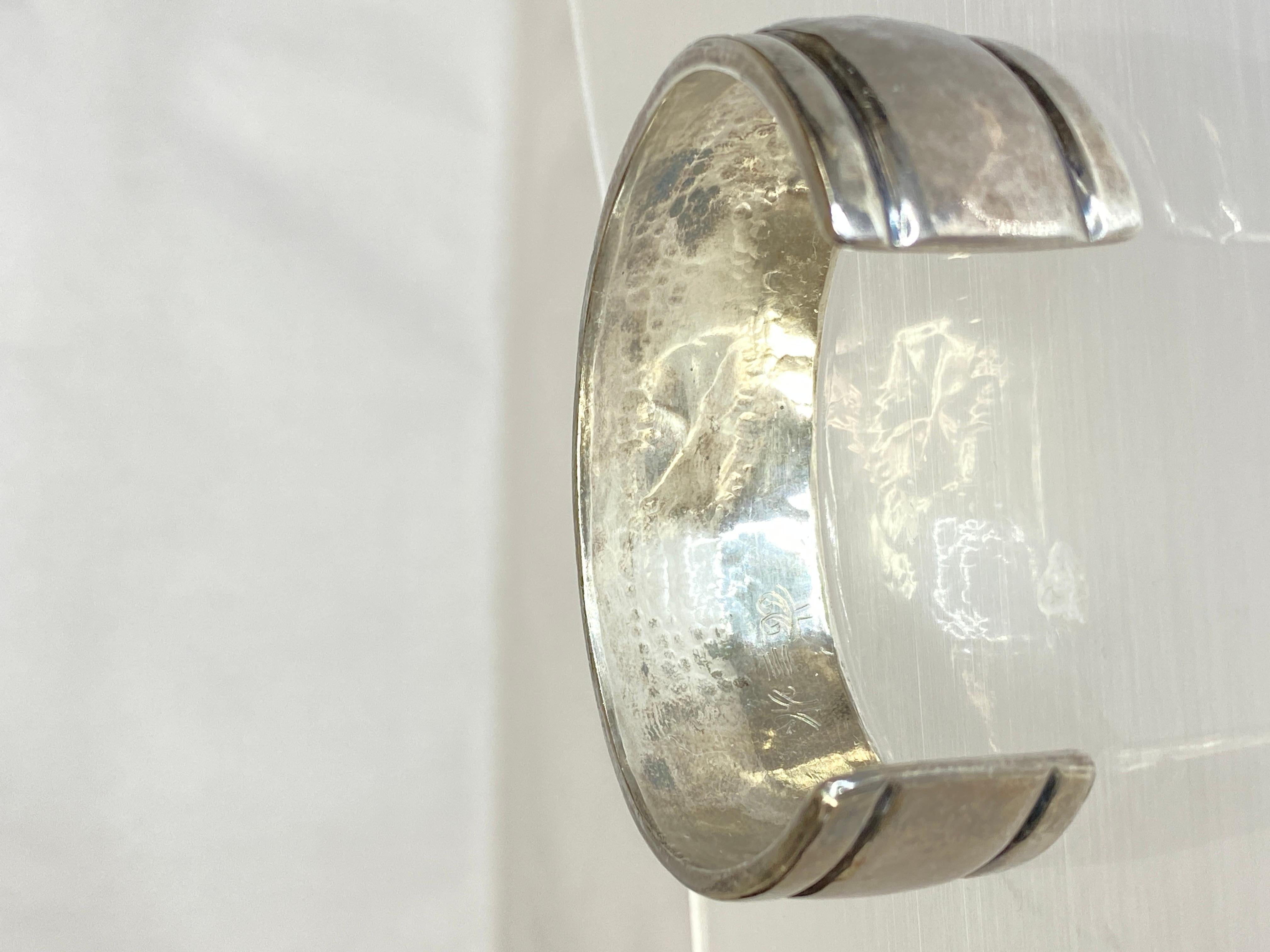 Women's or Men's Vintage Native Sterling Silver Amazonite Cabochon & Diamond Heavy Cuff Bracelet For Sale