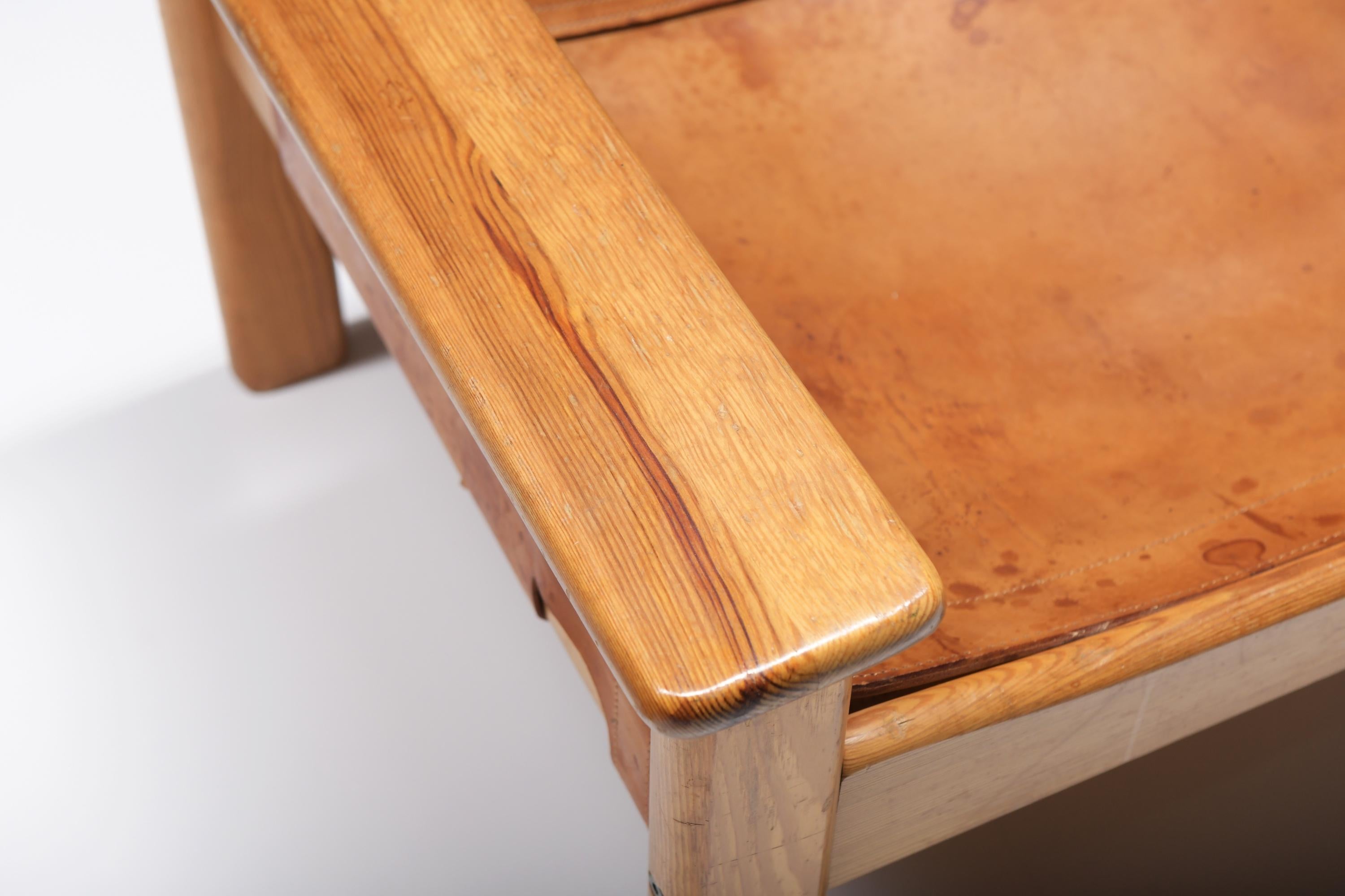 Vintage Natura chairs in patinated cognac leather by Karin Mobring for IKEA 2