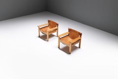 Vintage Natura chairs in patinated cognac leather by Karin Mobring for IKEA