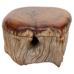 Vintage Natural Edge Hand Made Wooden Box