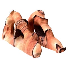 Vintage Natural Form Ceramic Bookends