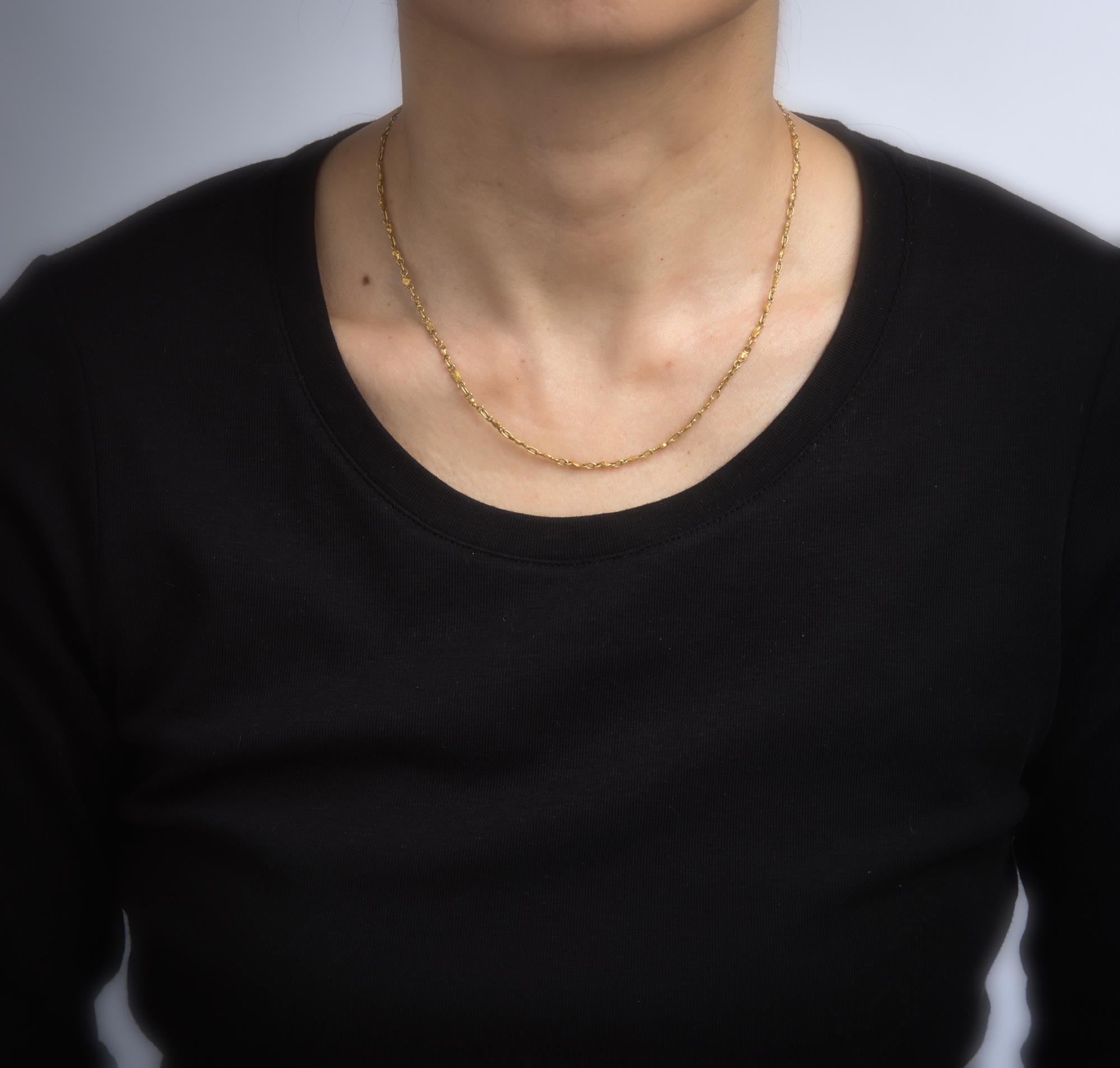 gold nugget necklace vintage