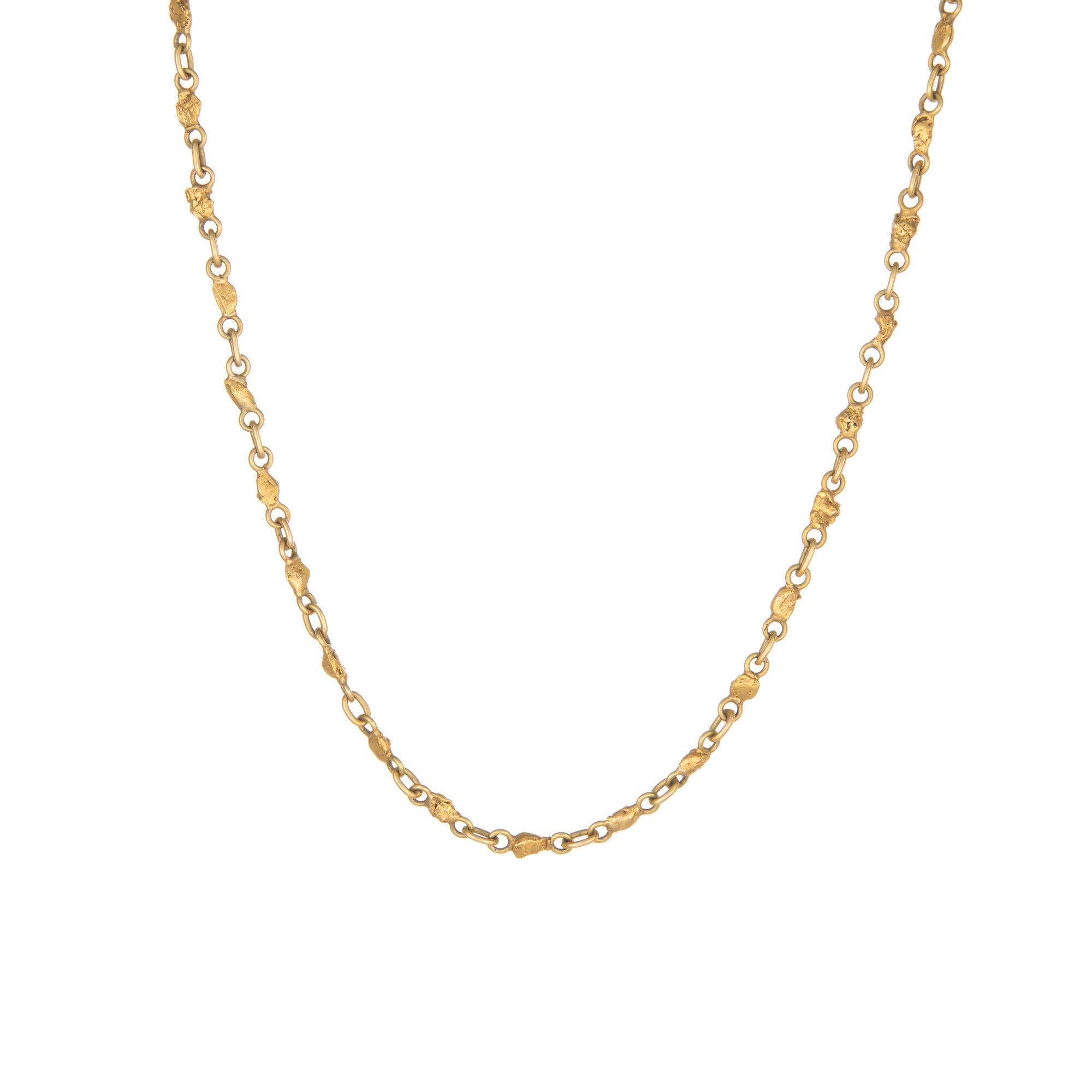 gold nugget necklace mens
