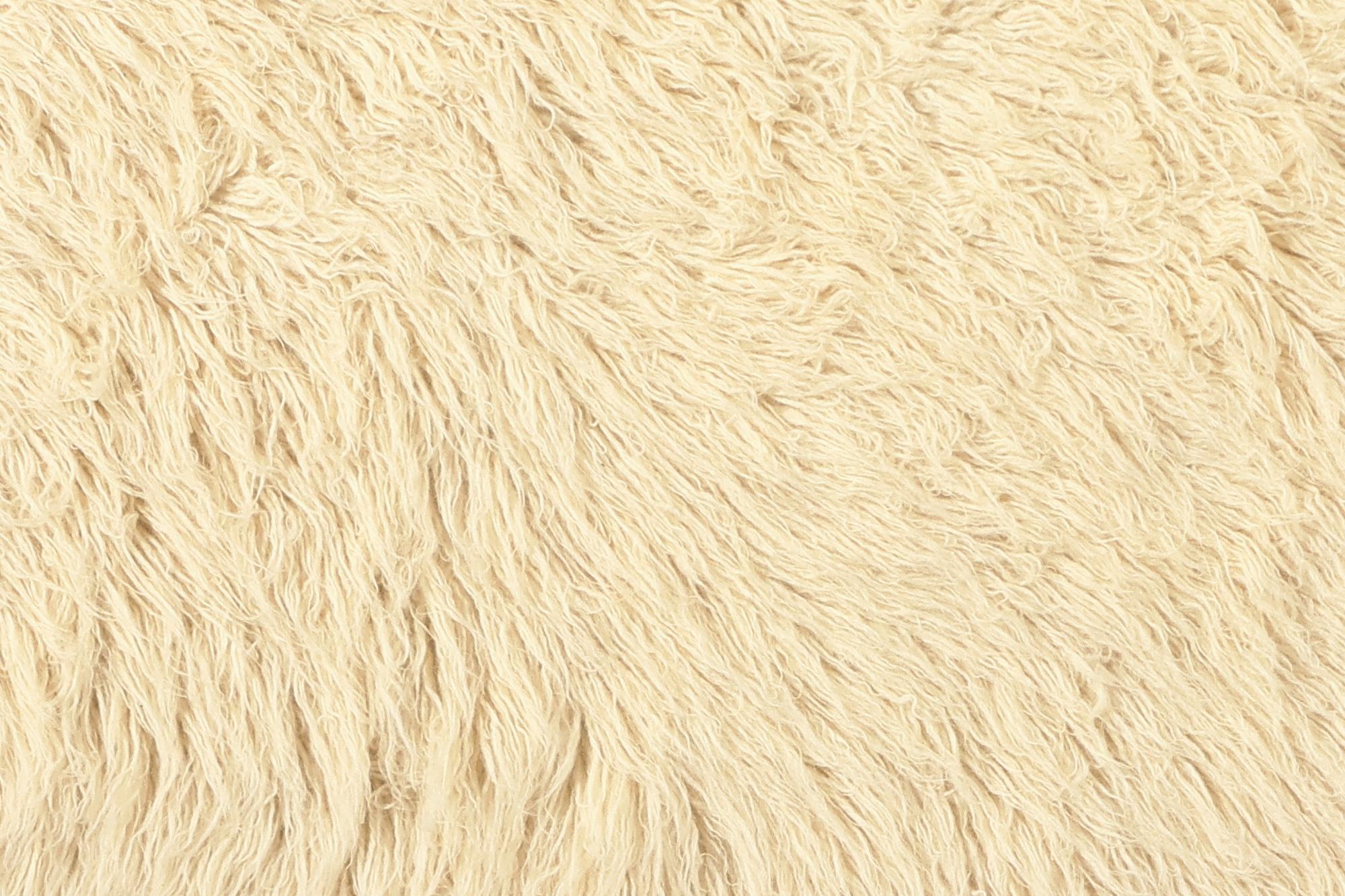 Tapis Flokati grec naturel de style moderne du milieu du siècle dernier en vente 5