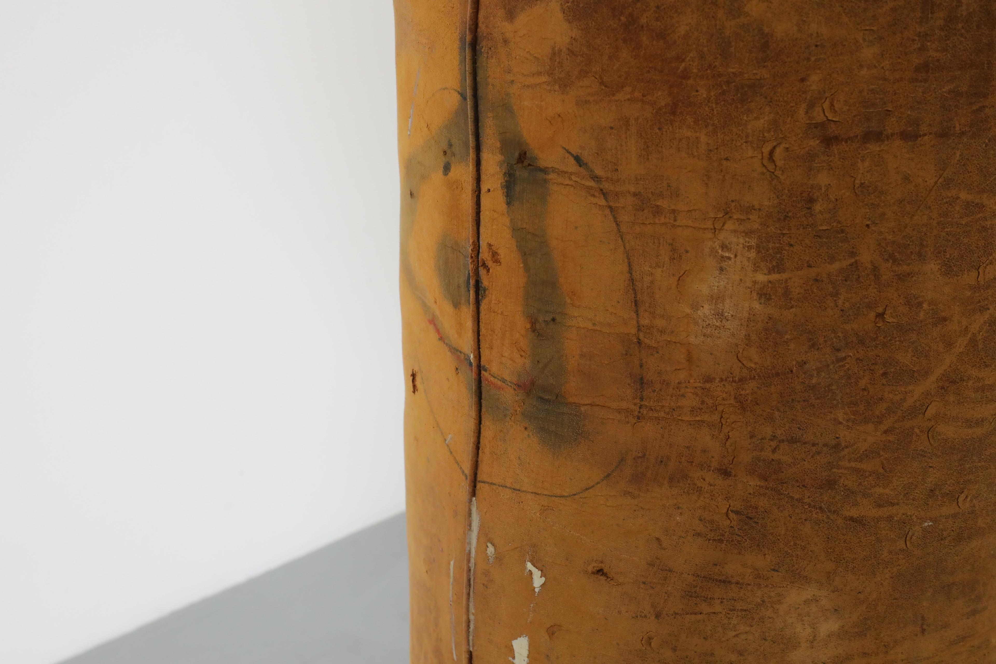 Vintage Natural Leather Punching Bag 4