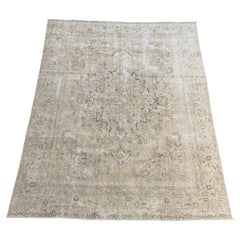 Tappeto turco vintage naturale e neutro