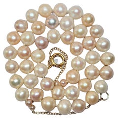 Vintage Natural Pearl Necklace