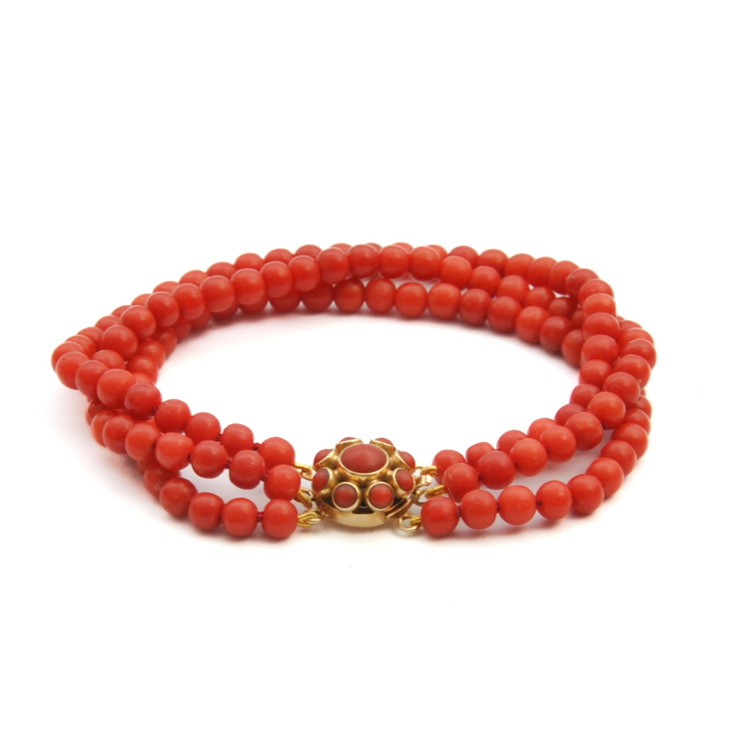 natural coral bracelet