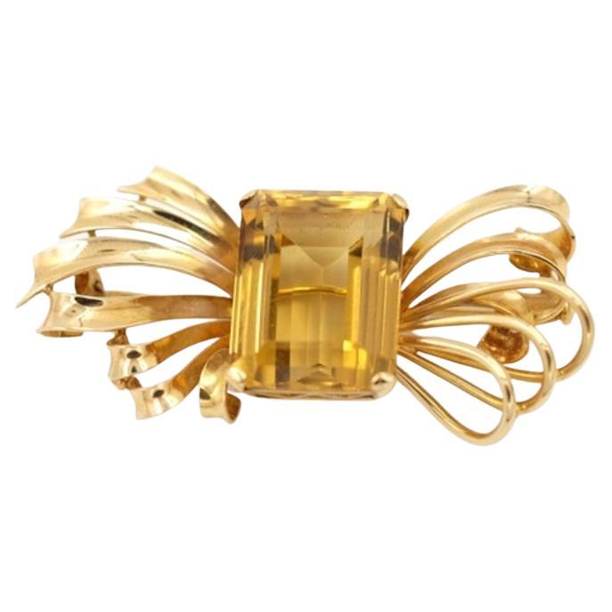 A Late Topaz Brooch For Sale at 1stDibs