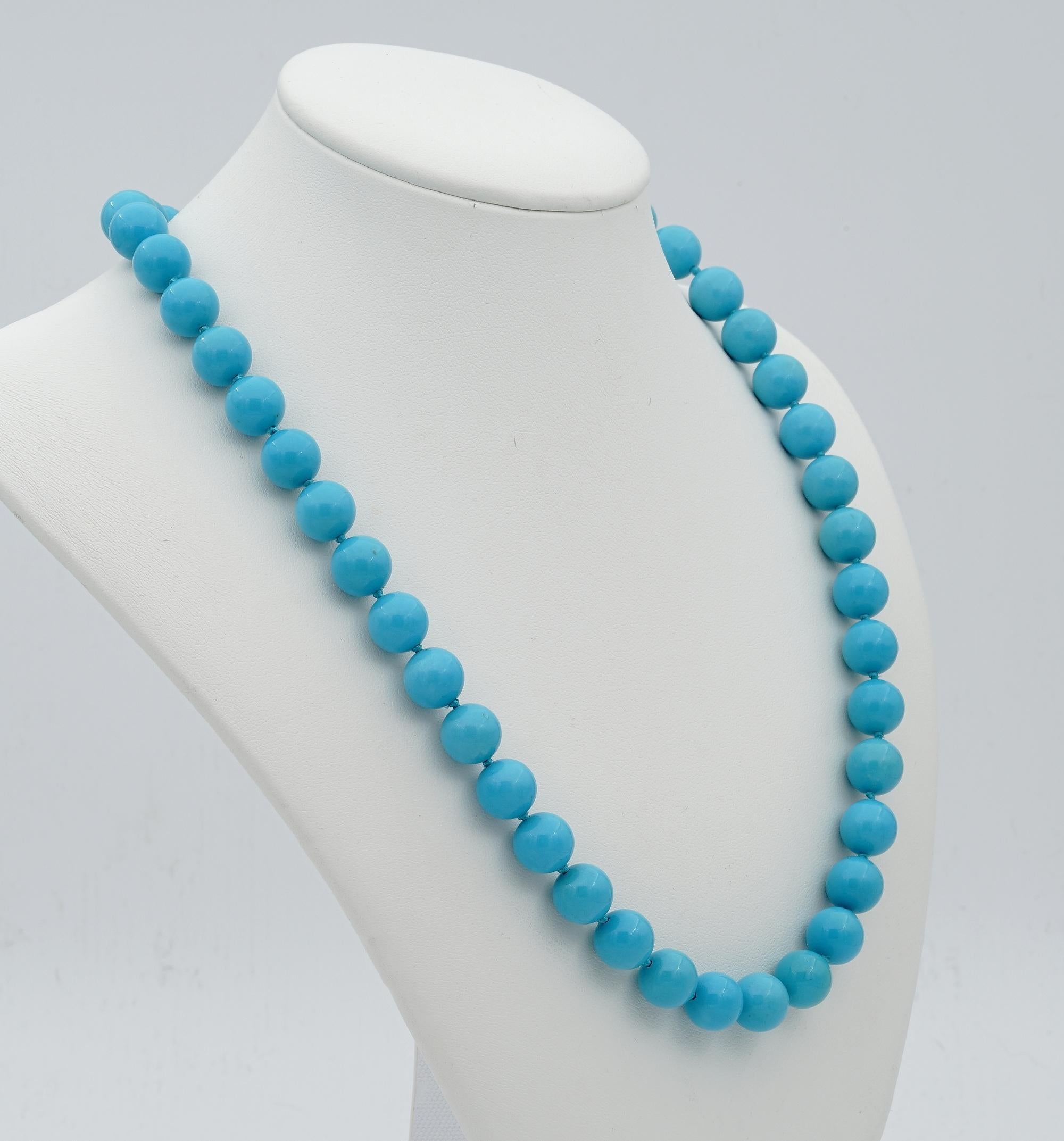 Understated beauty

One of most recognizable and consistently fashionable gemstones, turquoise has been around (arguably) since about 6,000 BC. Adorning everything from cathedrals and kings to present-day celebrities, the sky-blue stone has been a