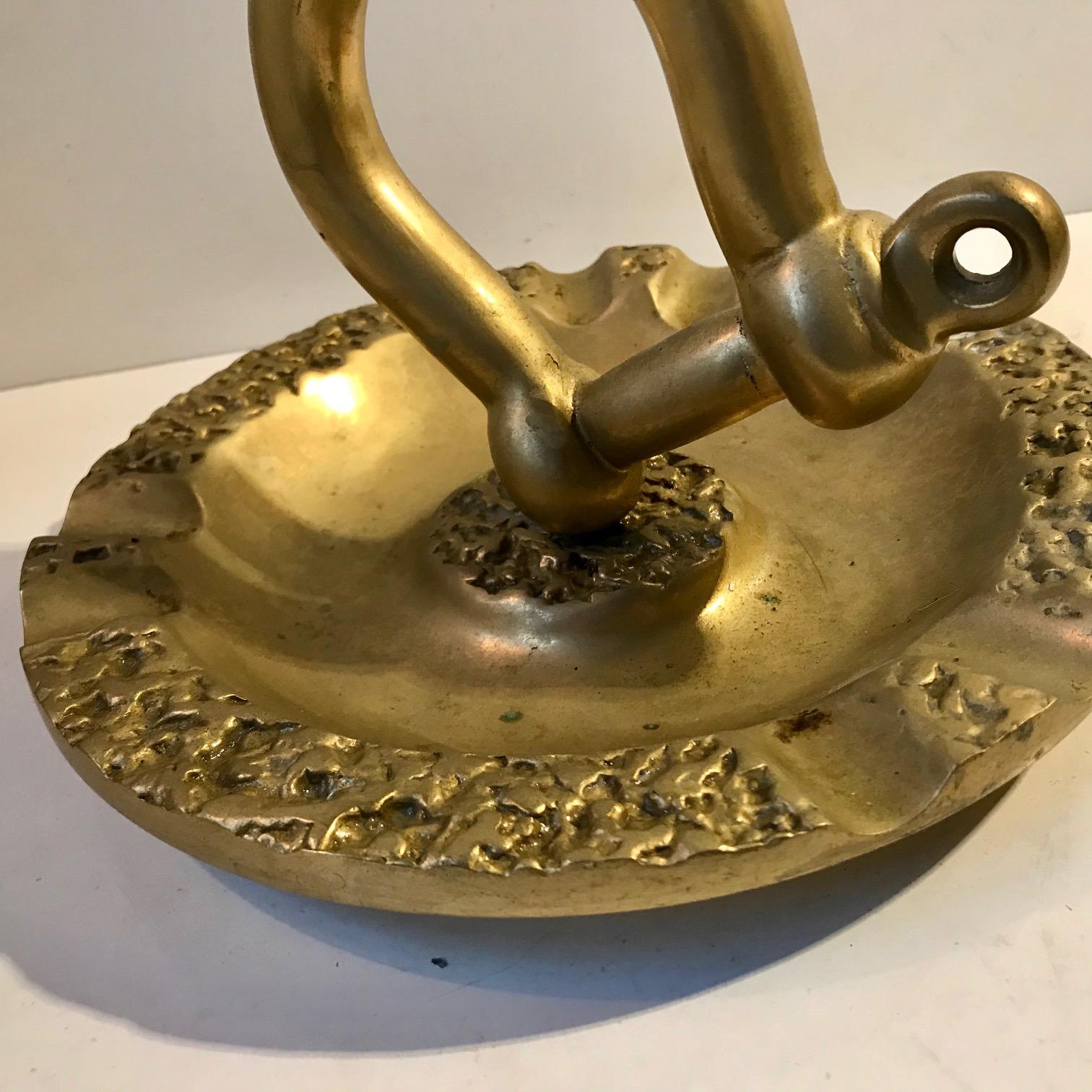 antique brass cigar ashtray