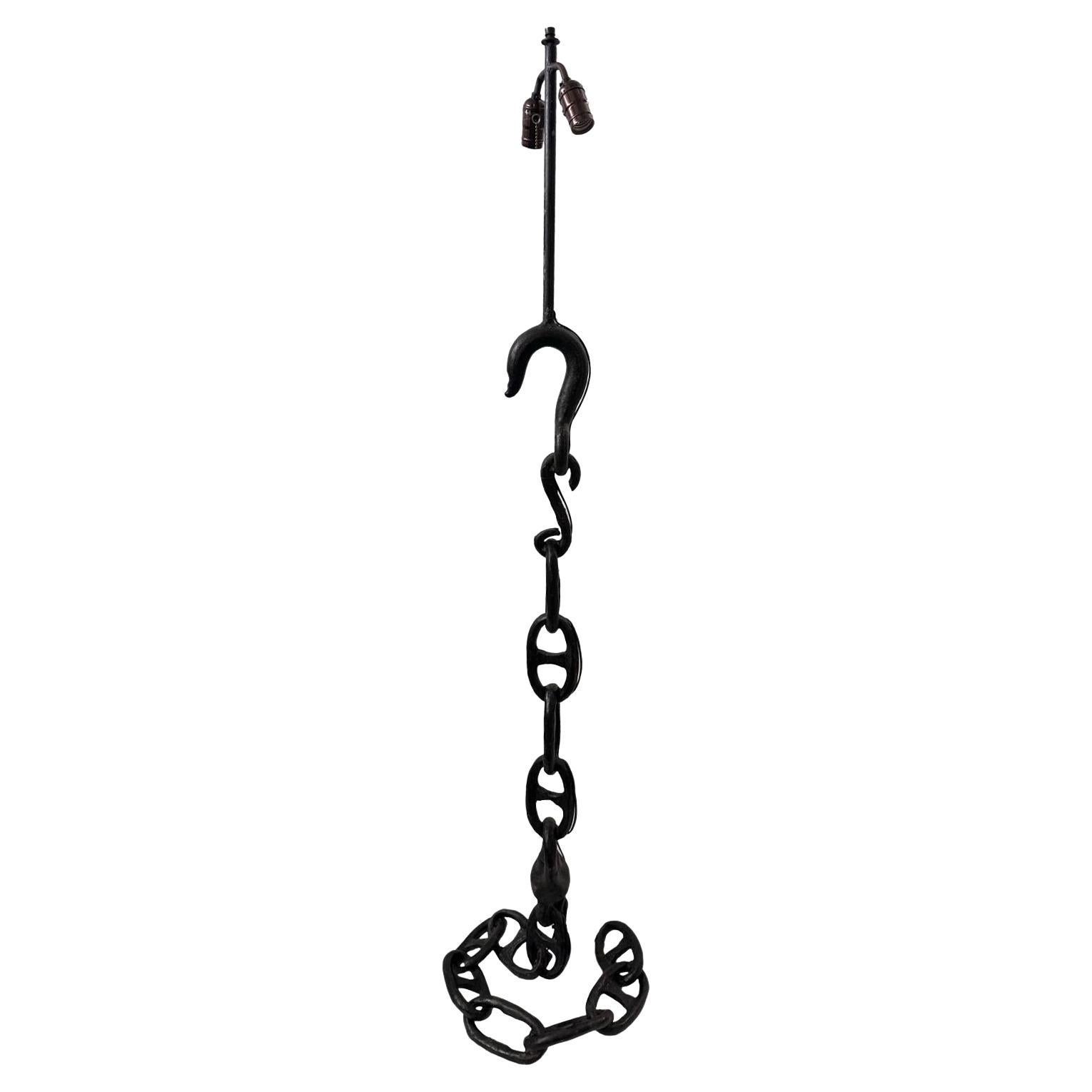 Vintage Nautical Iron Floor Lamp