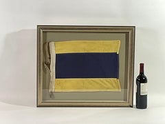 Vintage Nautical Signal Flag in Frame