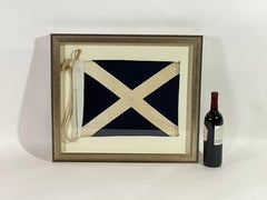 Vintage Nautical Signal Flag in Frame