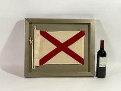 Vintage Nautical Signal Flag in Frame