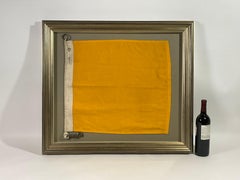 Vintage Nautical Signal Flag in Frame