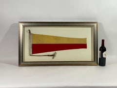 Vintage Nautical Signal Flag in Frame