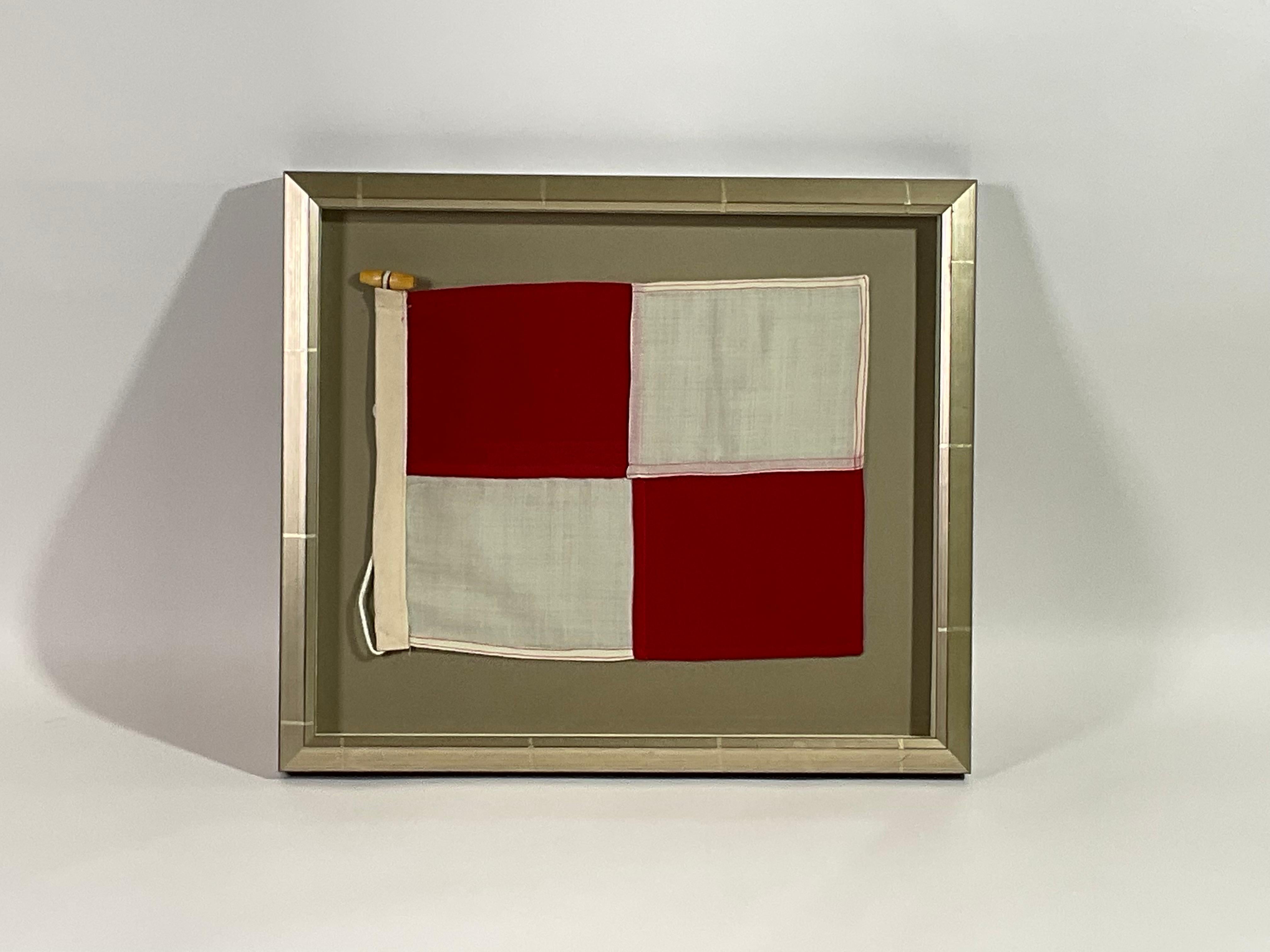 vintage nautical flags framed