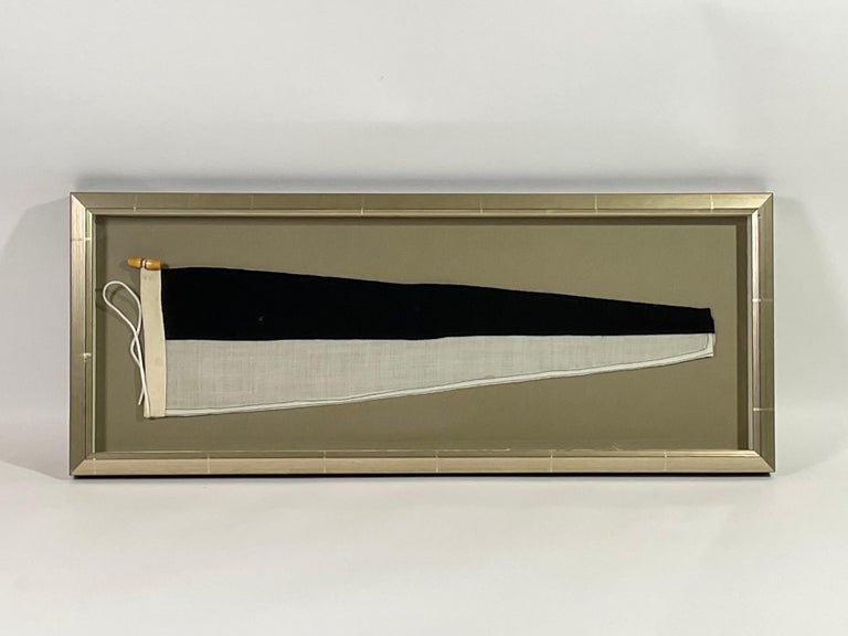 Vintage Nautical Signal Flag in Frame For Sale at 1stDibs