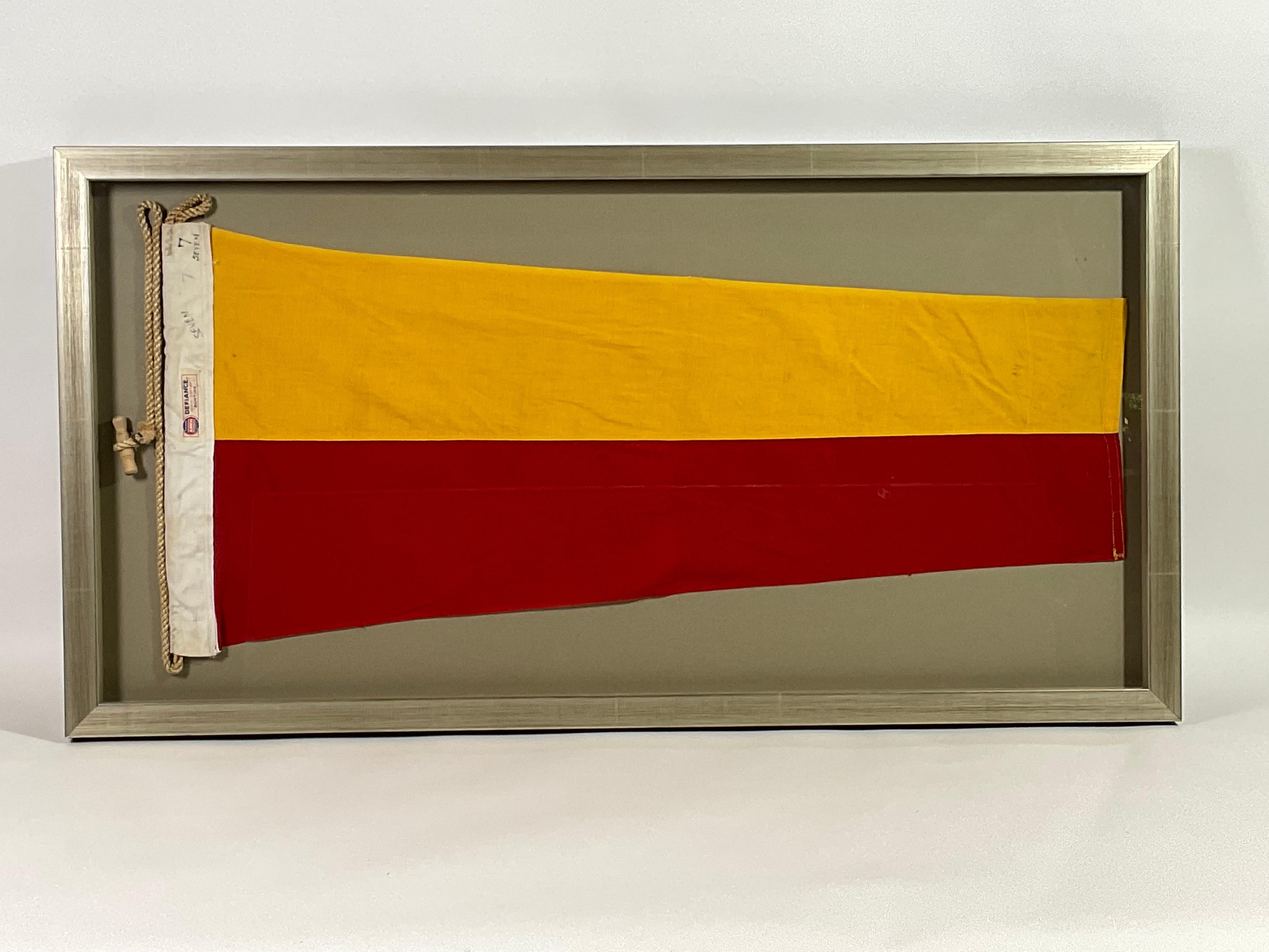 red and yellow nautical flag