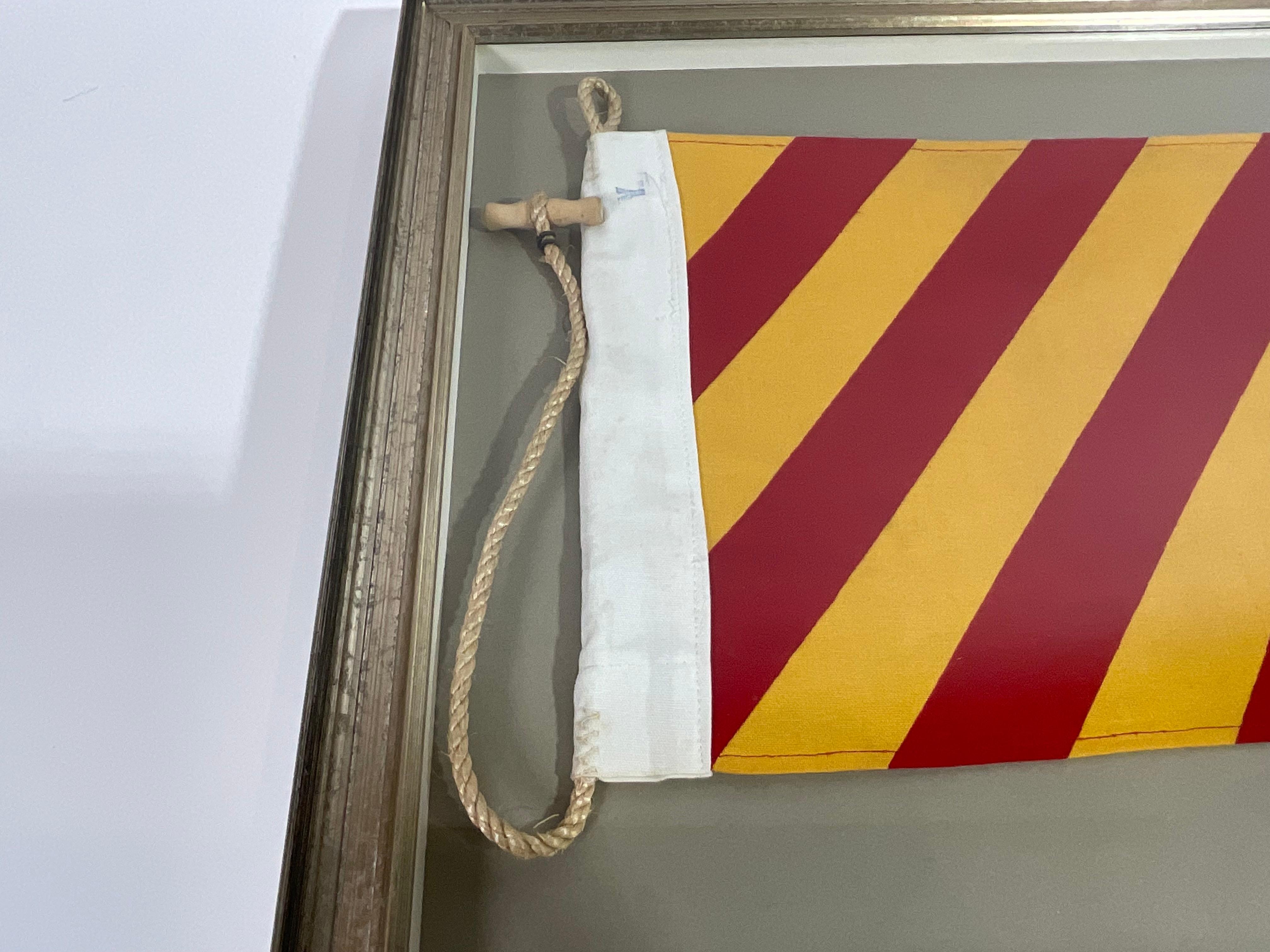 Vintage Nautical Signal Flag in Frame 2