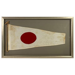 Vintage Nautical Signal Flag in Frame