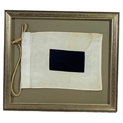 Vintage Nautical Signal Flag in Frame