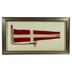 Vintage Nautical Signal Flag in Frame
