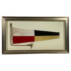 Retro Nautical Signal Flag in Frame