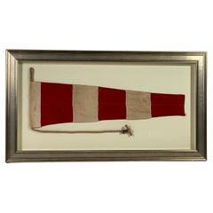 Retro Nautical Signal Flag in Frame