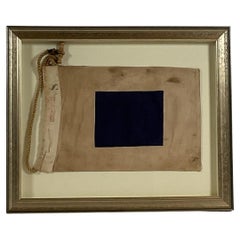 Retro Nautical Signal Flag in Frame