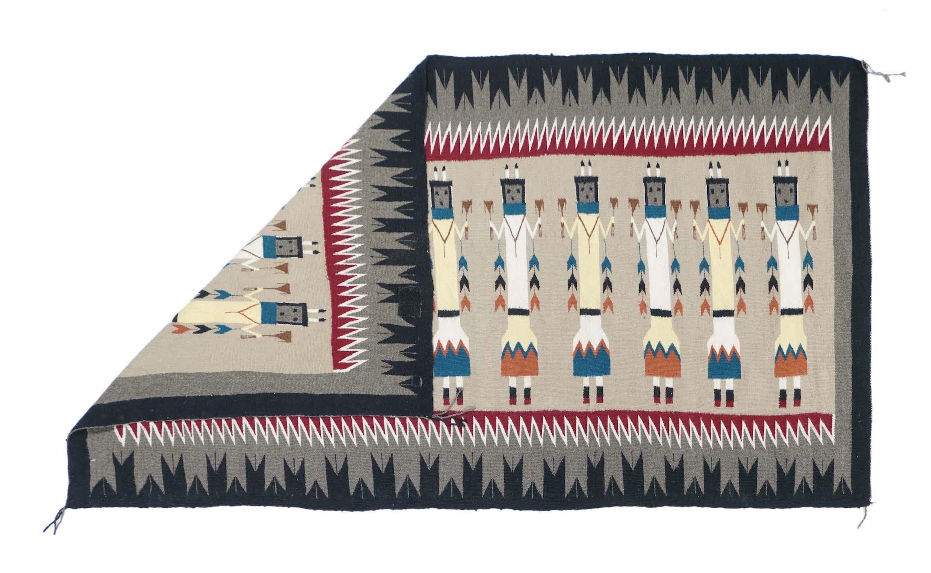 Vintage navaho rug, measures: 3'2'' x 5'8''.