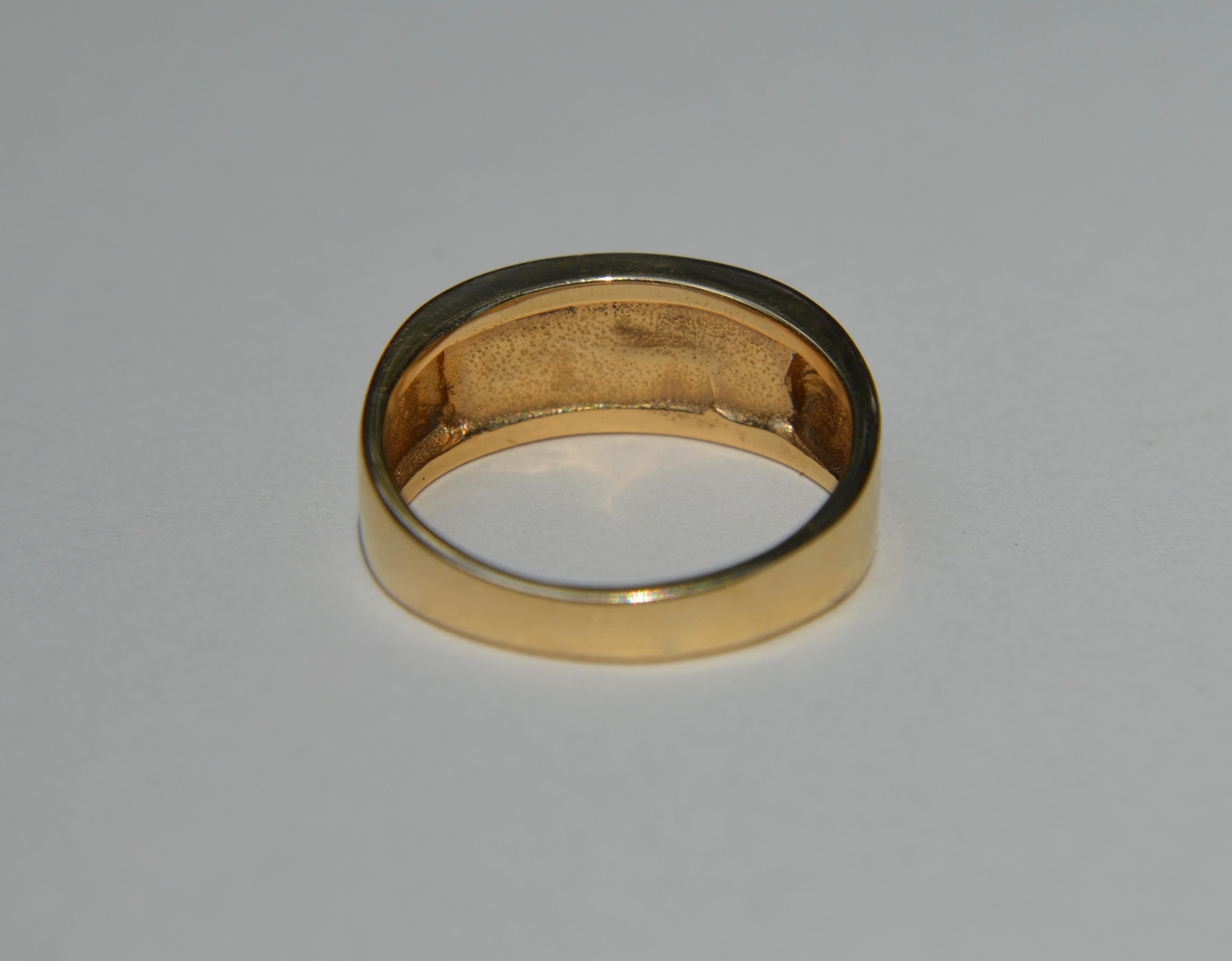 opal inlay ring gold