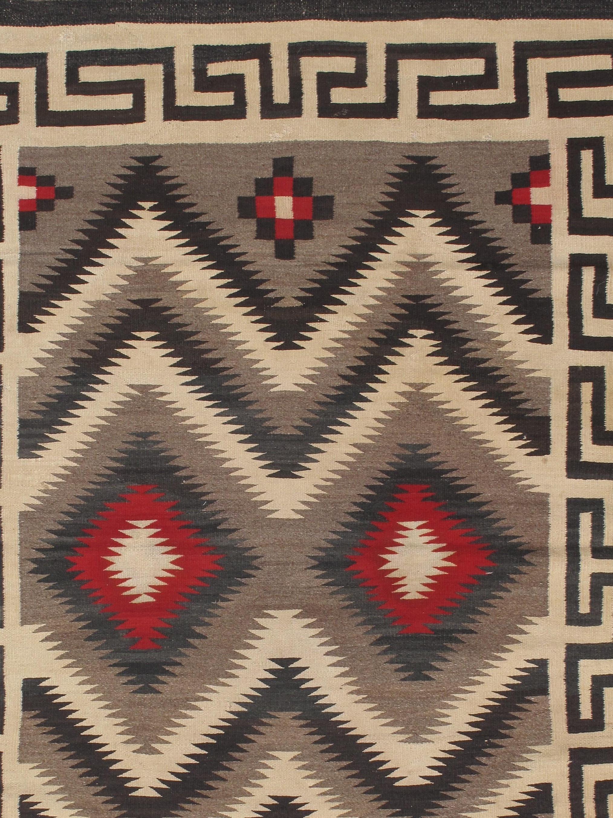 Navajo rugs and blankets are textiles produced by Navajo people of the Four Corners area of the United States. Navajo textiles are highly regarded and have been sought after as trade items for over 150 years. Commercial production of handwoven