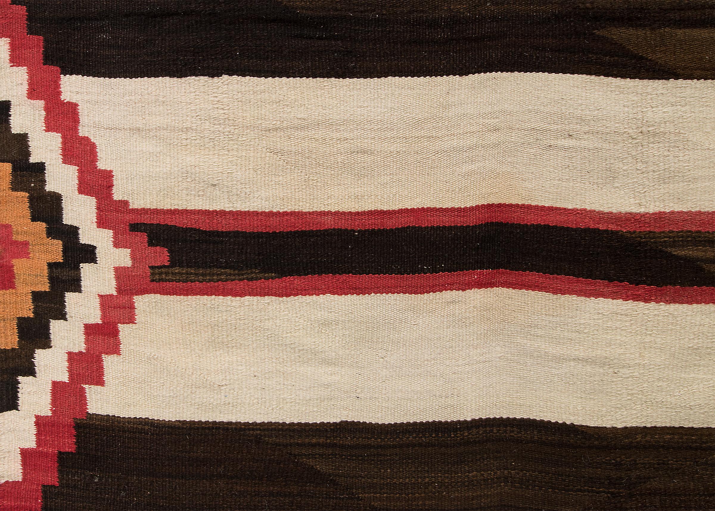 Native American Vintage Navajo Chiefs Blanket, Third Phase Pattern, circa 1900