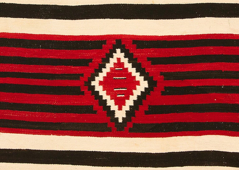 Vintage Navajo Chief's Blanket, Third Phase Pattern, circa 1900 For