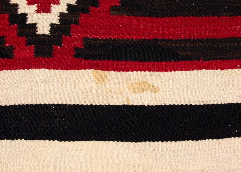 Vintage Navajo Chief's Blanket, Third Phase Pattern, circa 1900 For