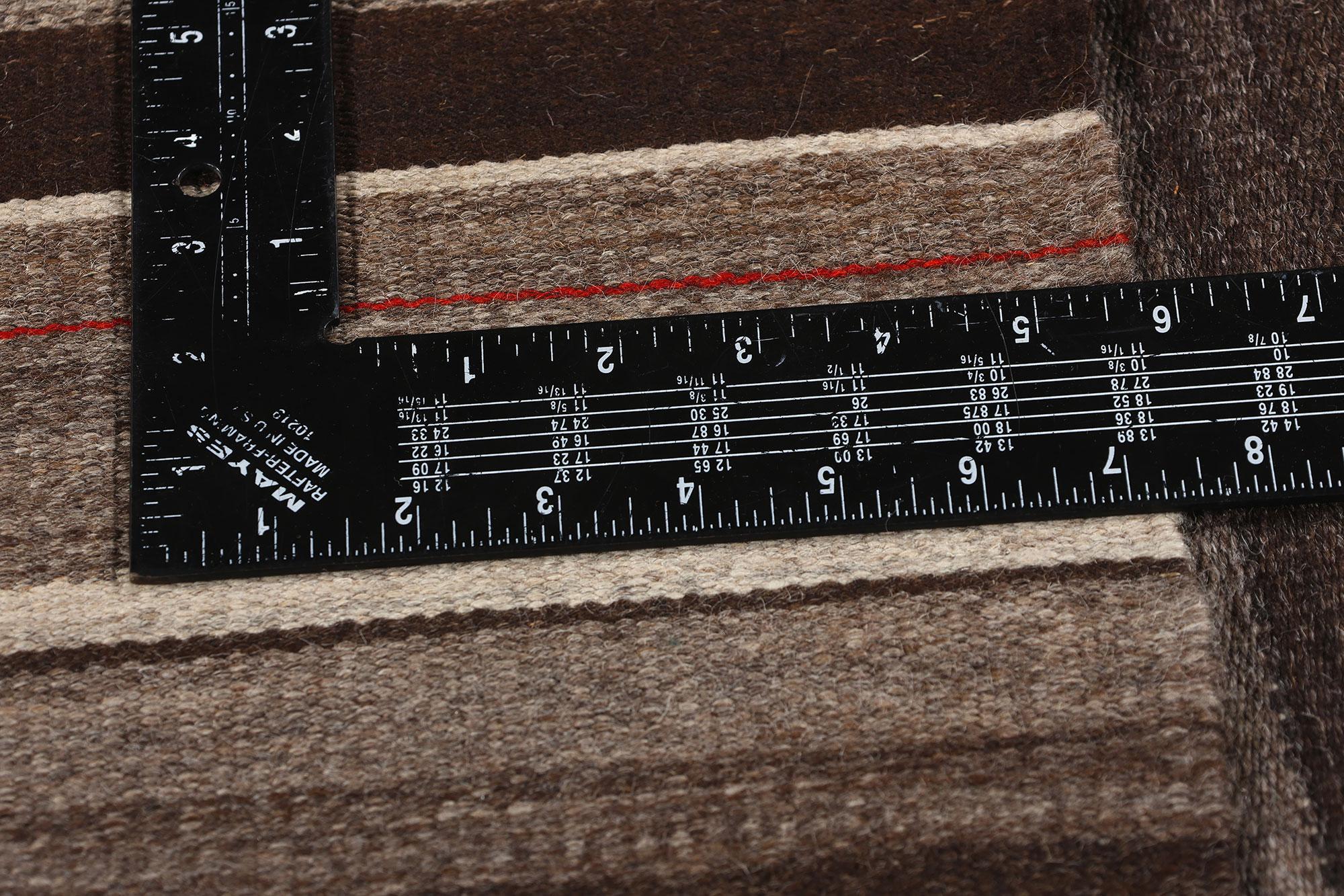 Chimayo Rio Grande Deckenteppich im Navajo-Stil mit Bändern im Vintage-Stil (20. Jahrhundert) im Angebot