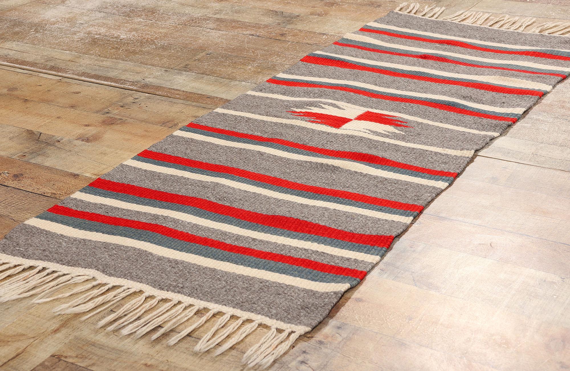 Laine Tapis Chimayo Rio Grande vintage de style Navajo en vente