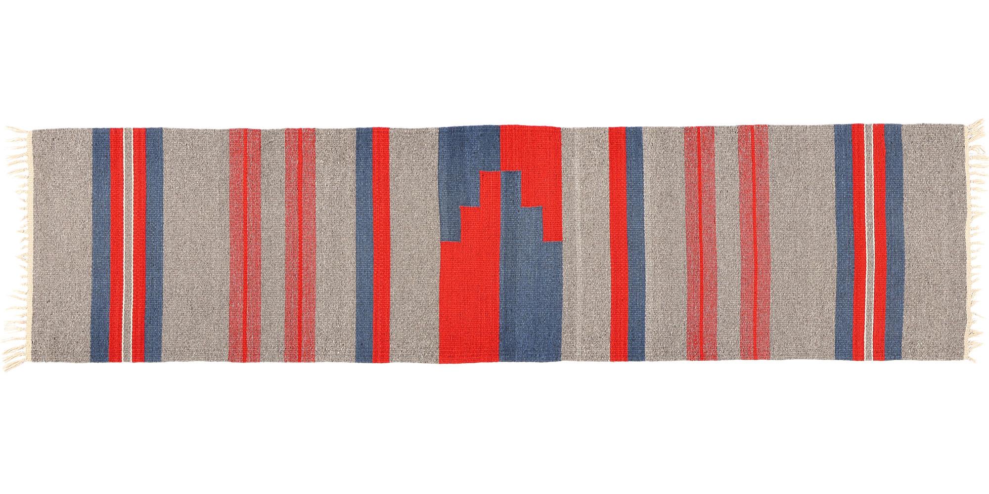 Alfombra de rayas estilo navajo vintage Chimayo Río Grande Runner en venta 2