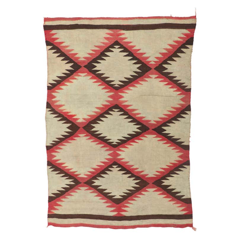 Vintage Native American Navajo Rug in a Chinle Revival Pattern with ...