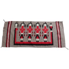 Vintage Navajo Handwoven 5-Women Yei Rug, circa 1940