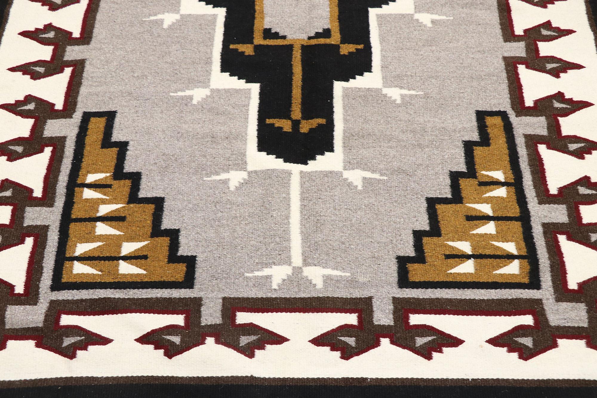 Spanish Colonial 1930's Southwestern-Style Klagetoh-Inspired Kilim Rug For Sale