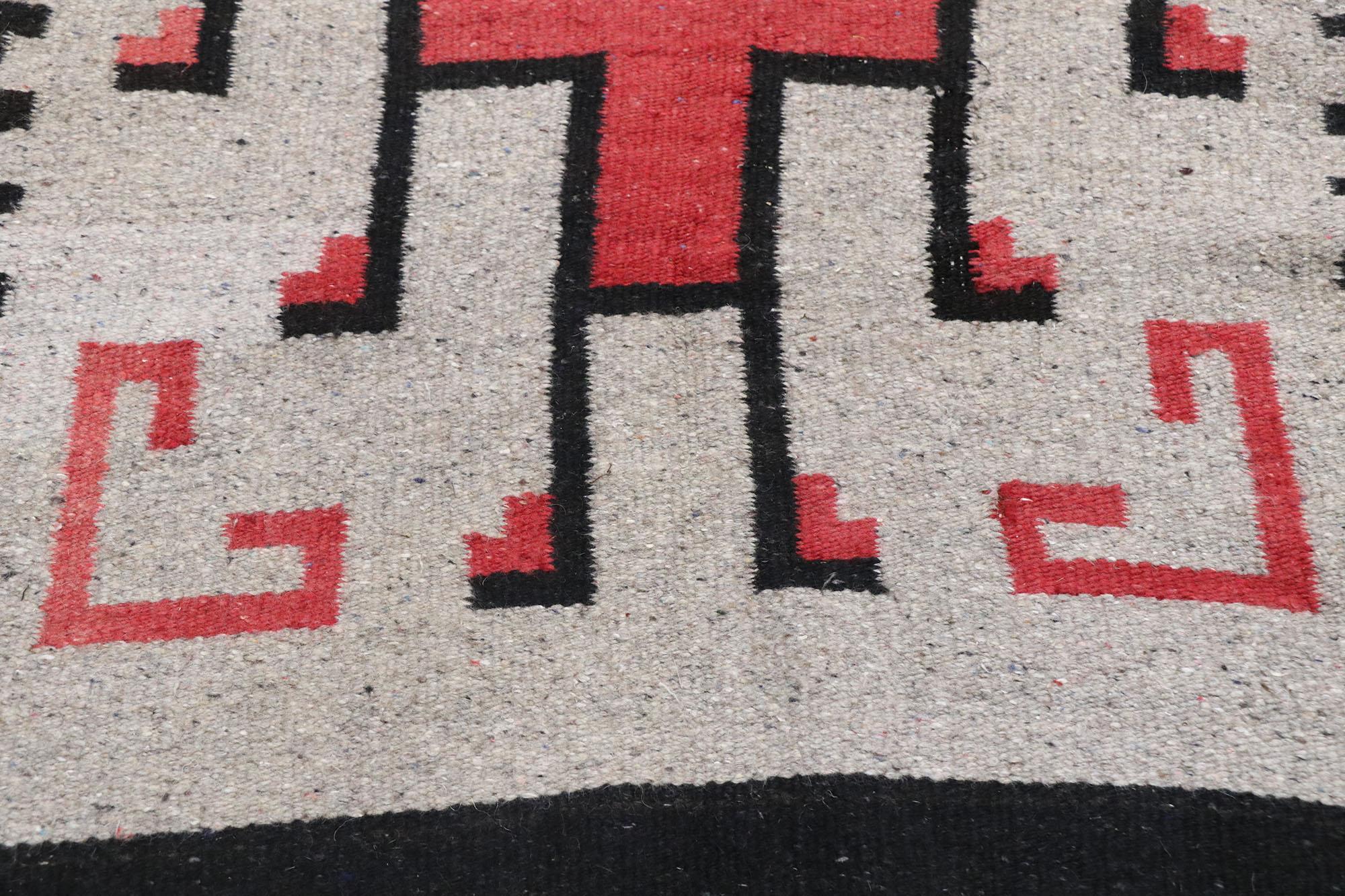 Americano Tappeto vintage in stile Navajo di Klagetoh con stile nativo americano, 02'04 X 04'11 in vendita