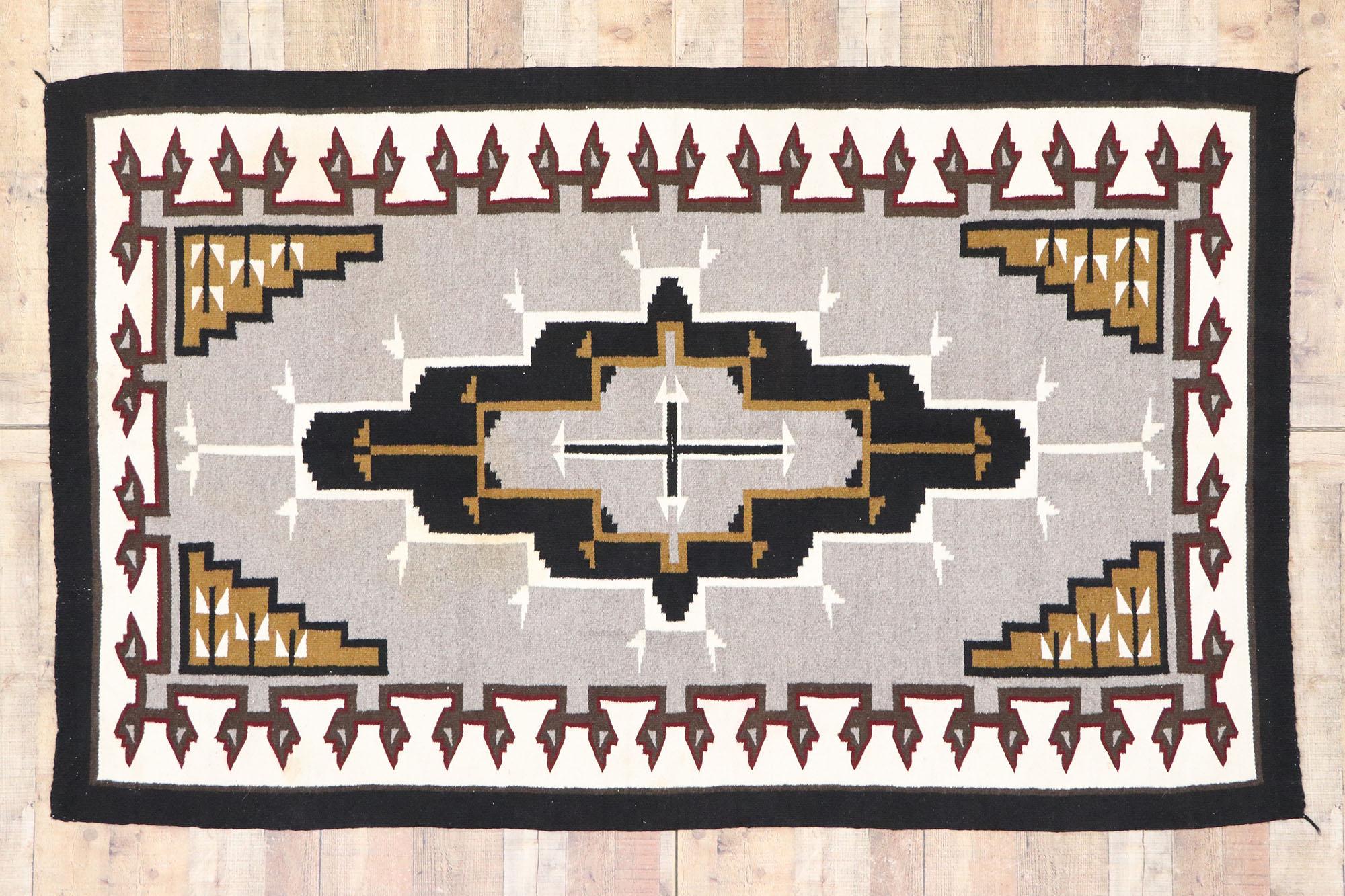 20th Century 1930's Southwestern-Style Klagetoh-Inspired Kilim Rug For Sale