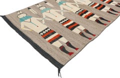 1940's Southwestern-Style Yeibichai-Figure Kilim Rug