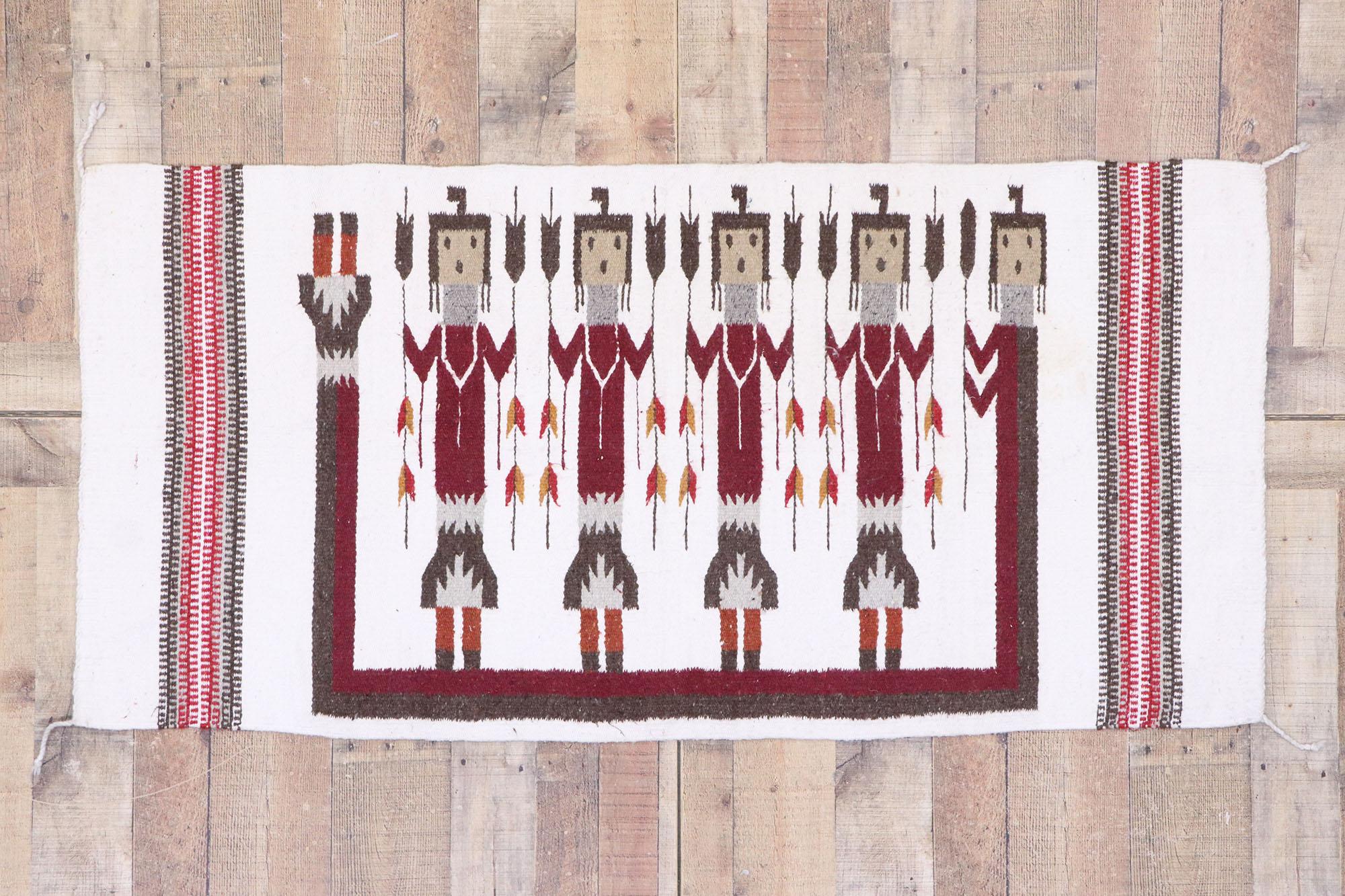Vintage Navajo Yeibichai Textile For Sale 1