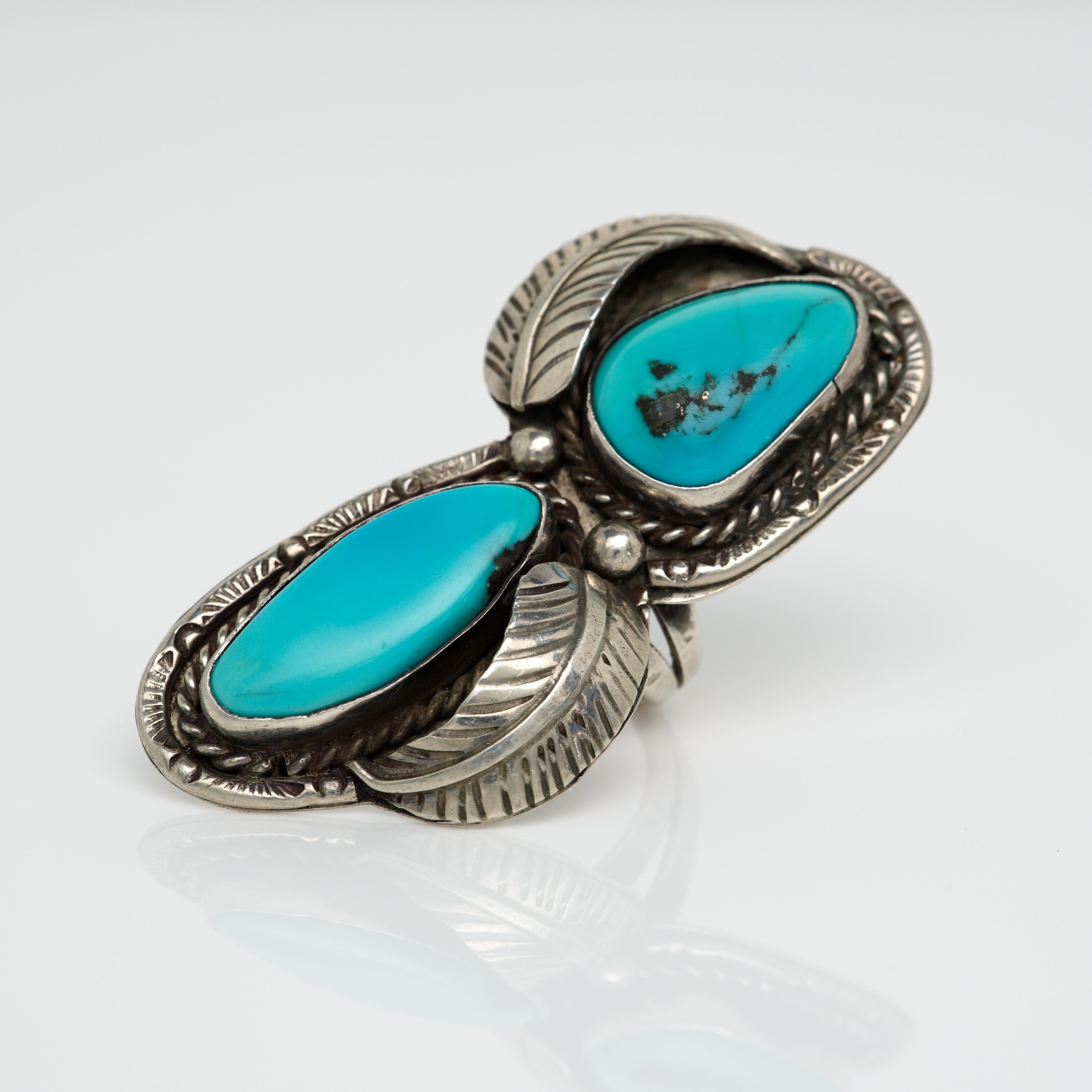 vintage navajo turquoise rings
